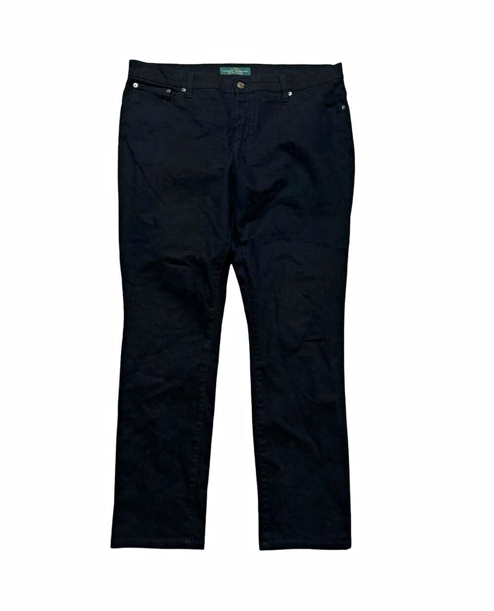 Lauren Ralph Lauren Women’s 14 Modern Skinny Black Jeans Stretch 30” Inseam